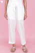 Cambric Cotton Pants In Off  White